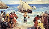 Famous Catch Paintings - Bringing In The Catch